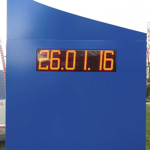 Horloge contemporaine - ZA/ ZB/ ZAH/ ZBH - RGB Technology s.c. - murale / numérique / pour espace public