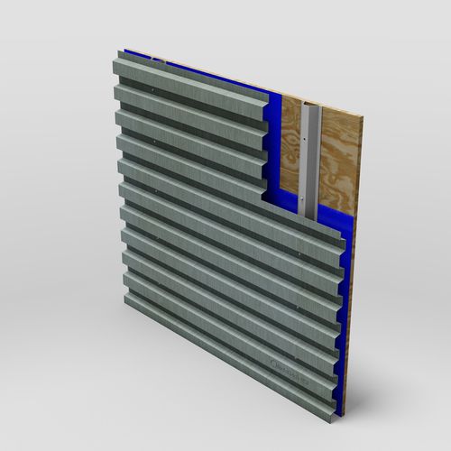 Bardage en panneaux - MT TRAPEZOIDAL - MetalTech-USA - en acier inox / en métal / ondulé