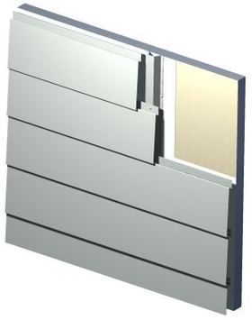 Bardage en panneaux - MT SHIPLAP - MetalTech-USA - en métal / lisse