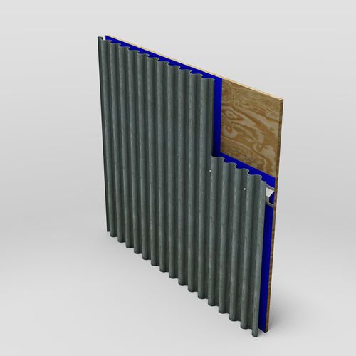 Couverture en plaques en acier - MT SINUSOIDAL - MetalTech-USA - en aluminium / aspect tuile / ondulée