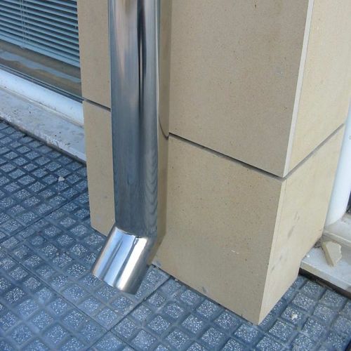 Tuyau de descente des eaux pluviales en acier inoxydable - pure inox