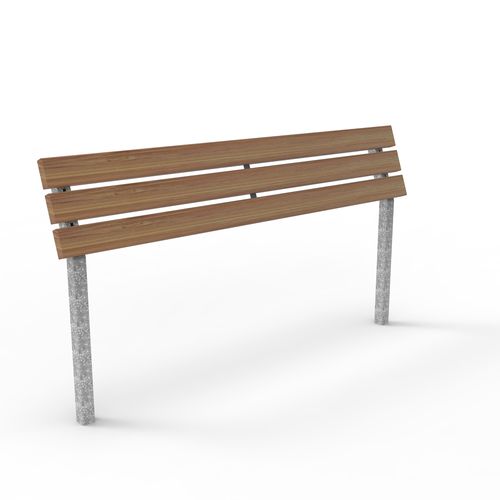 Banc public contemporain - Assis-debout SUBWAY-2018 - NORCOR MOB.URBAIN - en bois / en acier / assis-debout