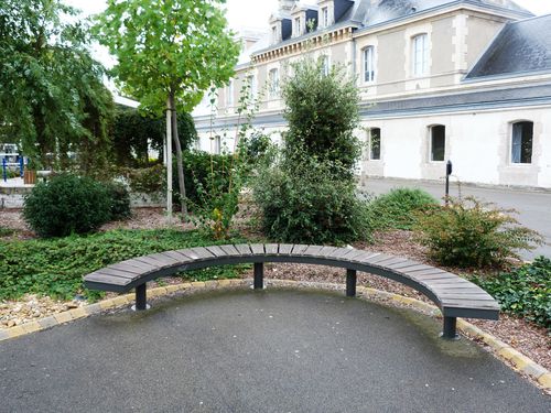 Banc public contemporain - NORCOR MOB.URBAIN - en bois / en acier
