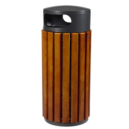 Poubelle publique - SESSANTA-ECO - NORCOR MOB.URBAIN - en acier galvanisé / en acier thermolaqué / en bois
