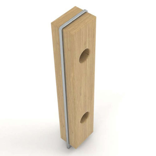 Borne anti-stationnement - EXOTICUS - NORCOR MOB.URBAIN - en acier galvanisé / en bois exotique