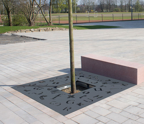 Grille d'arbre carrée - GRAMMAL - NORCOR MOB.URBAIN - ronde / en acier galvanisé / en acier COR-TEN®
