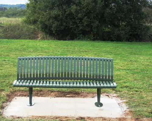 Banc public contemporain - PLANO-PREMIUM - NORCOR MOB.URBAIN - en acier à revêtement par poudre / avec dossier / sans accoudoirs