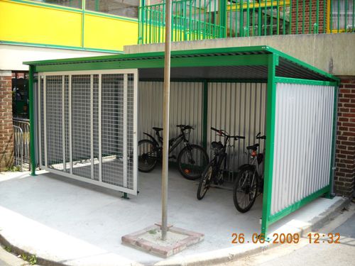 Abri vélo sécurisé - E-BOX FERME - NORCOR MOB.URBAIN - modulaire / en acier / en aluminium