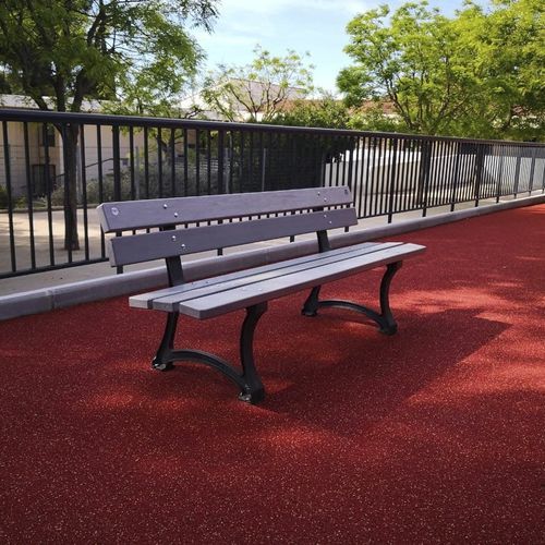 Banc public classique - Eco-Plas  - NORCOR MOB.URBAIN - en plastique recyclé / avec dossier / sans accoudoirs