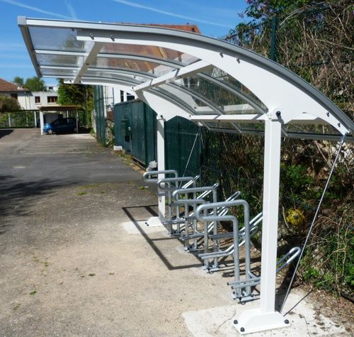 Abri vélo modulaire - TYPE 1 - NORCOR MOB.URBAIN - en acier galvanisé / pour espace public