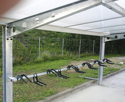 Abri vélo modulaire - TYPE 4-SF/DF - NORCOR MOB.URBAIN - en acier galvanisé / pour espace public