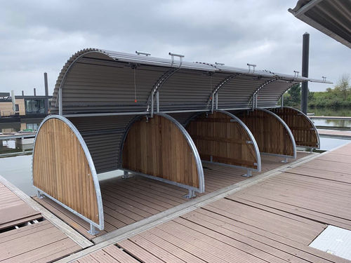 Abri vélo sécurisé - BIKANGAR - NORCOR MOB.URBAIN - en acier / en bois / en acier thermolaqué