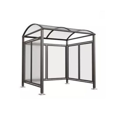 Abribus en polycarbonate - TYPE 11 - NORCOR MOB.URBAIN - en acier thermolaqué / toit en polycarbonate
