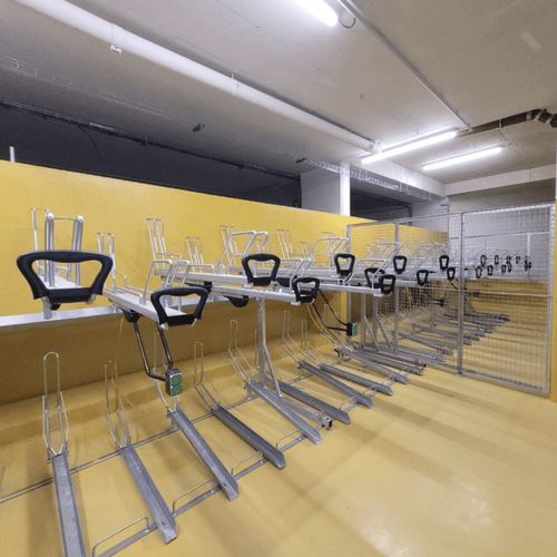 Range-vélo au sol - VELOPORT-PREMIUM-26 - NORCOR MOB.URBAIN - à deux niveaux / pour espace public / pour parking