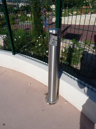 Cendrier sur pied - XXL  - NORCOR MOB.URBAIN - en acier inoxydable / pour extérieur / pour espace public