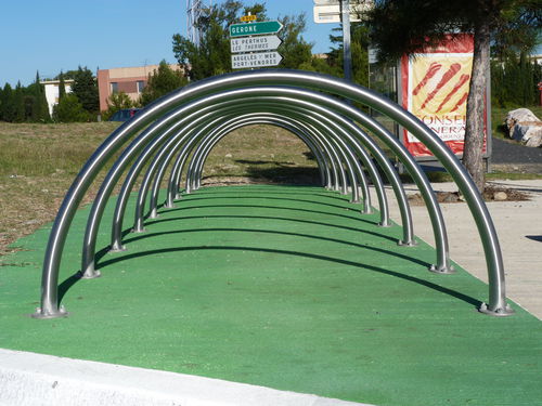 Range-vélo au sol - ARC-7A - NORCOR MOB.URBAIN - pour espace public / en acier inoxydable / professionnel