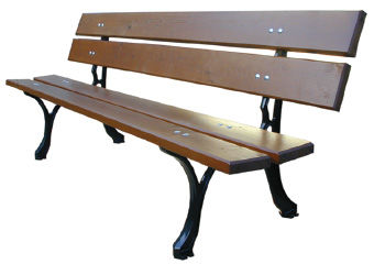 Banc de jardin classique - MARIENBAD - NORCOR MOB.URBAIN - en bois exotique / en pin / en fonte