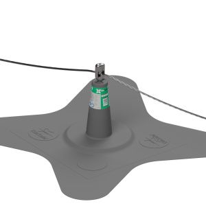 Point d'ancrage en acier inoxydable - DiaSafe® Line Multi - DIADEM - pour toiture