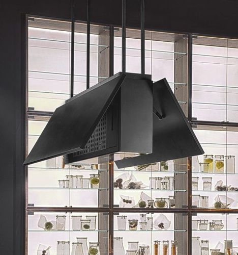 Hotte îlot - W75 - Rossana - design original / noire