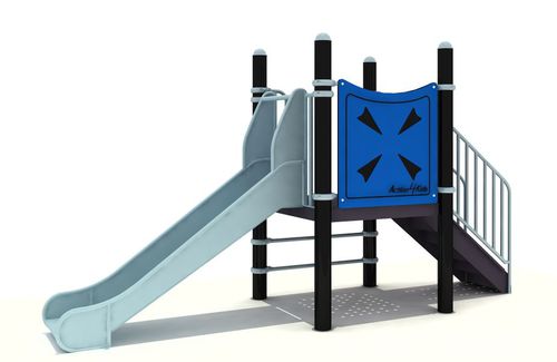 Toboggan droit - MK-J8073 - Novum 4 Kids - pour aire de jeux / en acier inoxydable