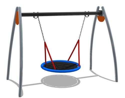 Balançoire en inox - MK-QQ011 G - Novum 4 Kids - en HDPE / pour parc de jeux