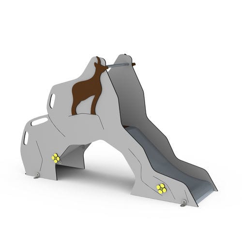 Toboggan droit - TO-130 CHAMOIS - Transalp - pour aire de jeux / en acier inoxydable