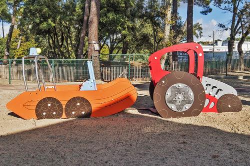 Cabane pour enfant pour extérieur - 815 LE TRACTEUR ZODIAC - Transalp - pour aire de jeux / pour établissement public