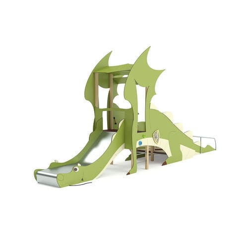 Structure de jeu pour espace public - CR-012-ST1 LE DRAGON - Transalp - pour aire de jeux / avec filet d'escalade / pour personnes à mobilité réduite