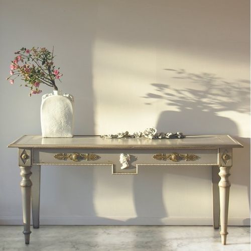Console de style - 741 B - MOISSONNIER - en bois laqué / en hêtre / avec piètement en hêtre