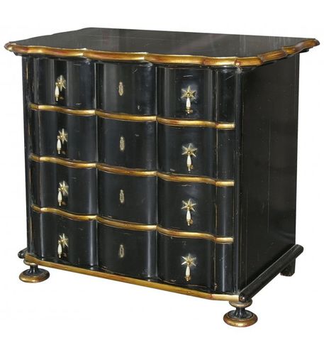 Commode de style - DUTCH  - MOISSONNIER - en bois laqué / en hêtre / avec tiroir