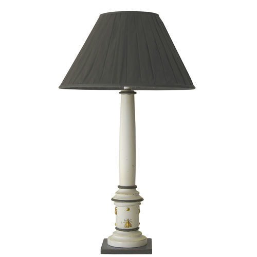 Lampe de table - 767 B - MOISSONNIER - en tissu / en hêtre / en bois laqué