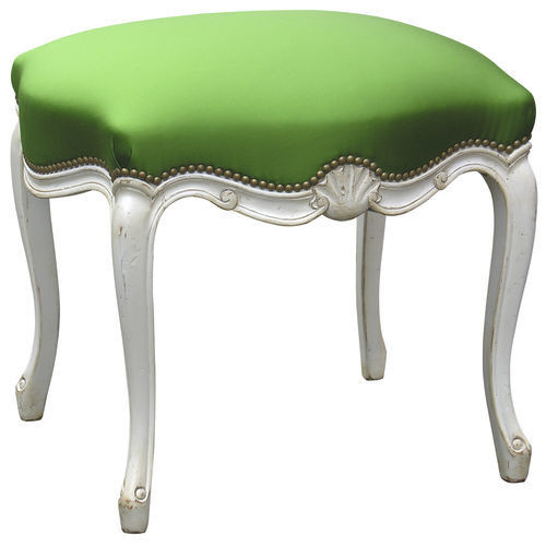 Pouf Régence - 152P B  - MOISSONNIER - en tissu / en hêtre / rectangulaire