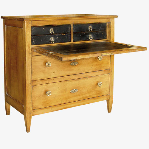 Commode de style Directoire - 540 series - MOISSONNIER - en cerisier / en cuir / rectangulaire