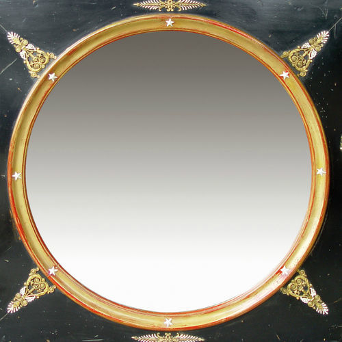 Miroir mural - 657 series - MOISSONNIER - de style / rond / en hêtre