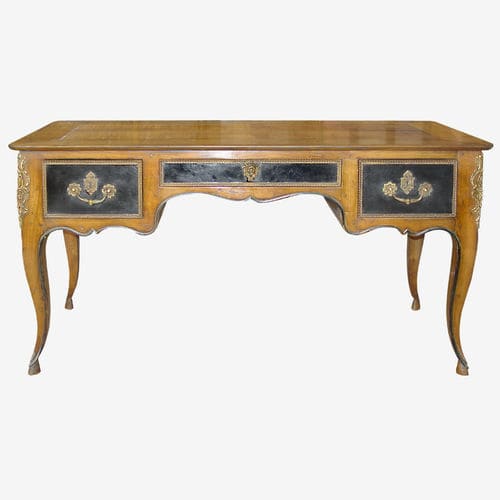 Bureau sur pied - 592 series - MOISSONNIER - de style Régence / en bois laqué / en cerisier