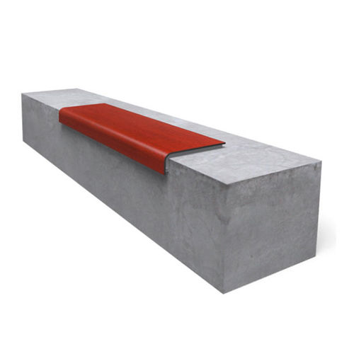 Banc public contemporain - IL POSTO M  - miramondo - en métal / en HPL / sans dossier