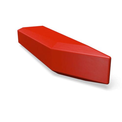 Banc public contemporain - COFFIN LOUNGE  - miramondo - en polyéthylène / sans dossier / sans accoudoirs