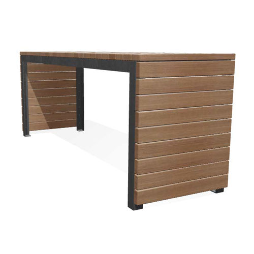 Table classique - WOODROW - miramondo - en bois / en métal / avec piètement en métal