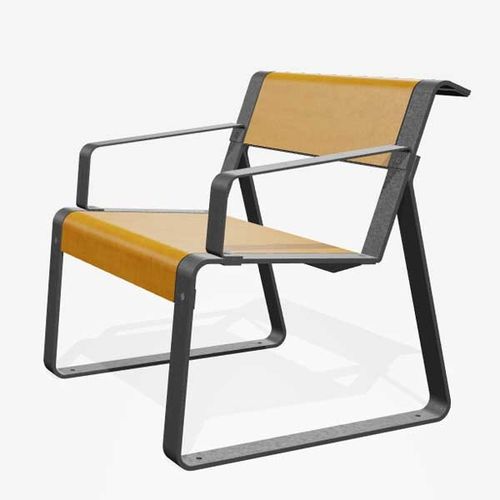 Fauteuil contemporain - LA SUPERFINE  - miramondo - en bois / en métal / en HPL