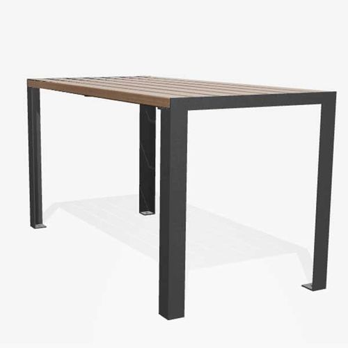 Table classique - LA STRADA - miramondo - en métal / avec piètement en métal / rectangulaire