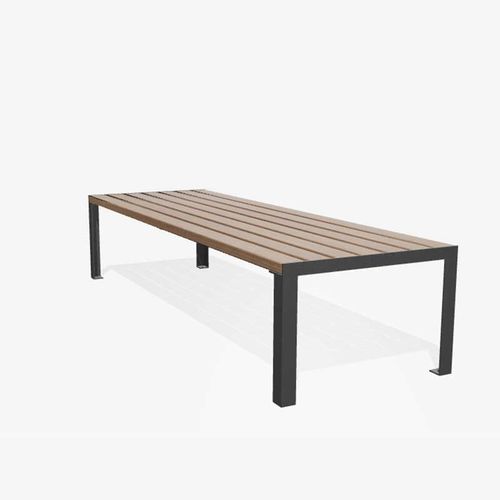 Table basse classique - LA STRADA - miramondo - en bois / avec piètement en métal / rectangulaire