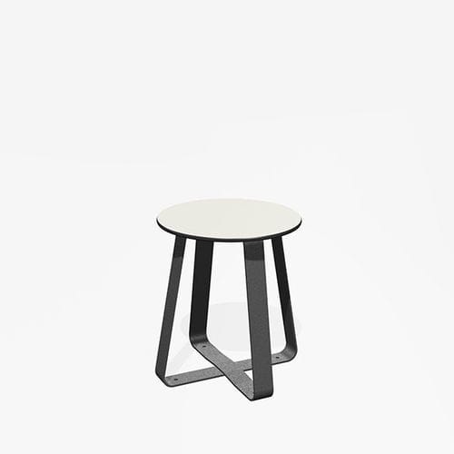 Tabouret design minimaliste - HOT DOT - miramondo - en HPL / en acier galvanisé / en acier à revêtement par poudre