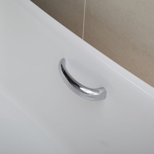 Barre de maintien en métal chromé - HANDLES - Victoria + Albert - courbée / apparente / professionnelle