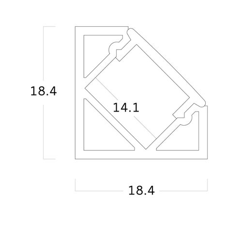 Profil éclairant en saillie - EXT01 - Metalmek Illuminazione - encastré / à LED / en aluminium