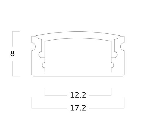 Profil éclairant en saillie - EXT02 - Metalmek Illuminazione - encastrable / à LED / en aluminium