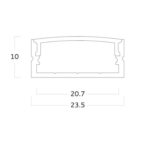 Profil éclairant en saillie - EXT04 - Metalmek Illuminazione - encastré / à LED / en aluminium
