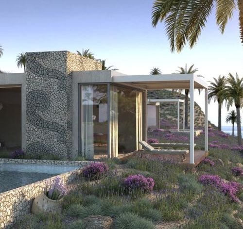 Pergola autoportée - SMARTIA PG115P Ithaca - ALUMIL - adossée / en aluminium anodisé / à lames orientables