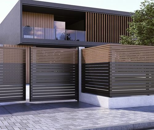 Clôture à lames - SMARTIA FC60 - ALUMIL - résidentielle / en aluminium / droite