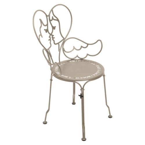 Chaise de jardin contemporaine - ANGE - FERMOB - d'extérieur / en fil de métal / en tôle d'acier