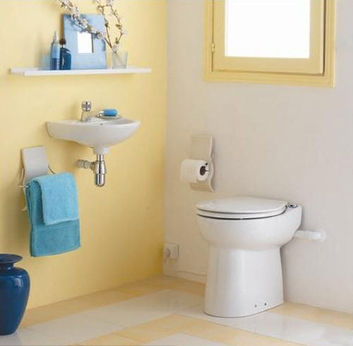WC à poser - SANICOMPACT C43 ECO+ - SFA Sanitrit España - en céramique / avec broyeur